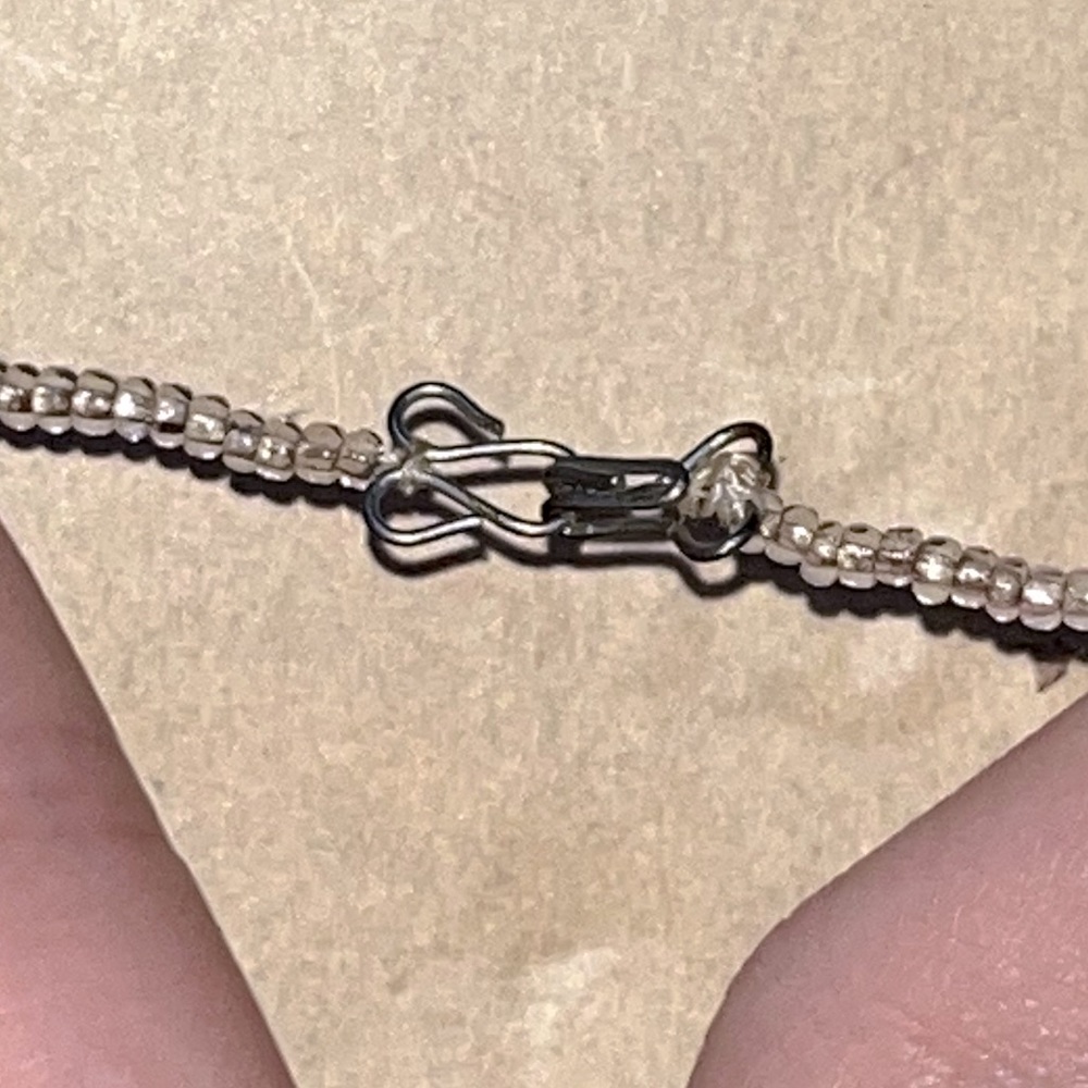 Hand beaded anklet - Picture 2 of 2
